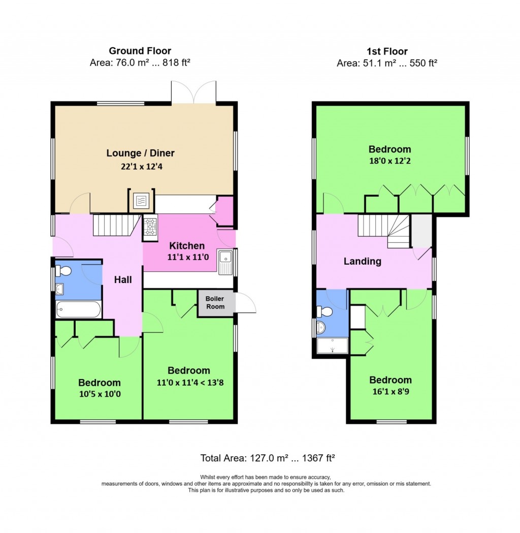 Floorplans For Pilgrims Hatch, Brentwood, Essex