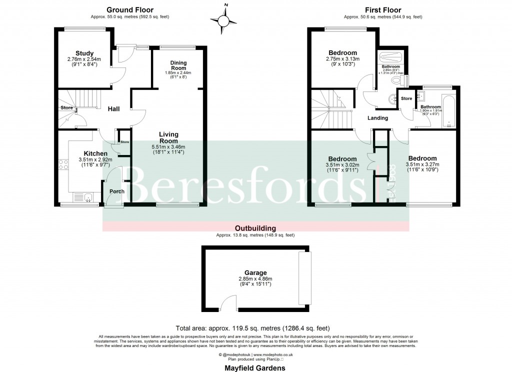 Floorplans For Brentwood, Essex