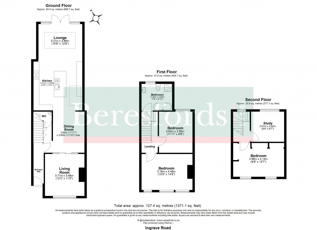 Floorplans For Brentwood, Essex