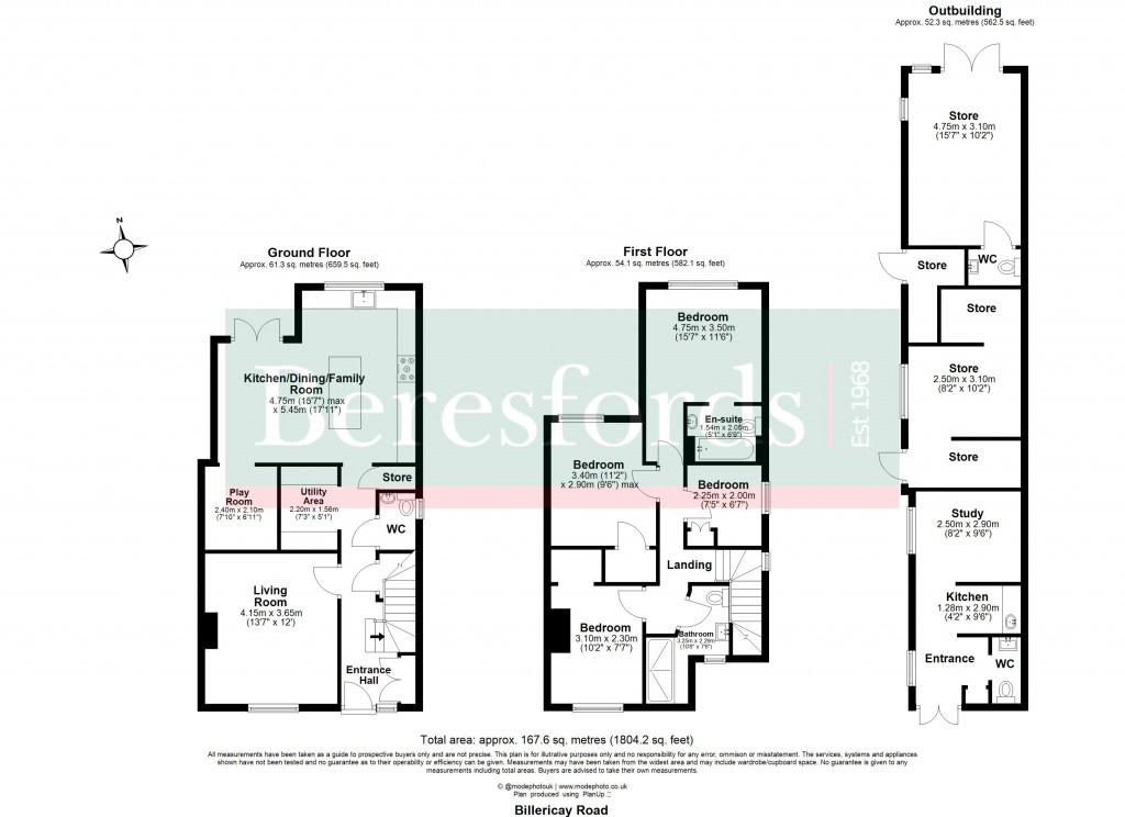 Floorplans For Herongate, Brentwood, Essex