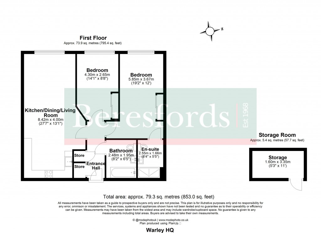 Floorplans For Great Warley, Brentwood, Essex