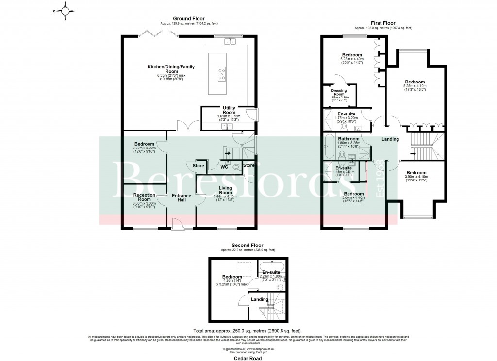Floorplans For Hutton, Brentwood, Essex