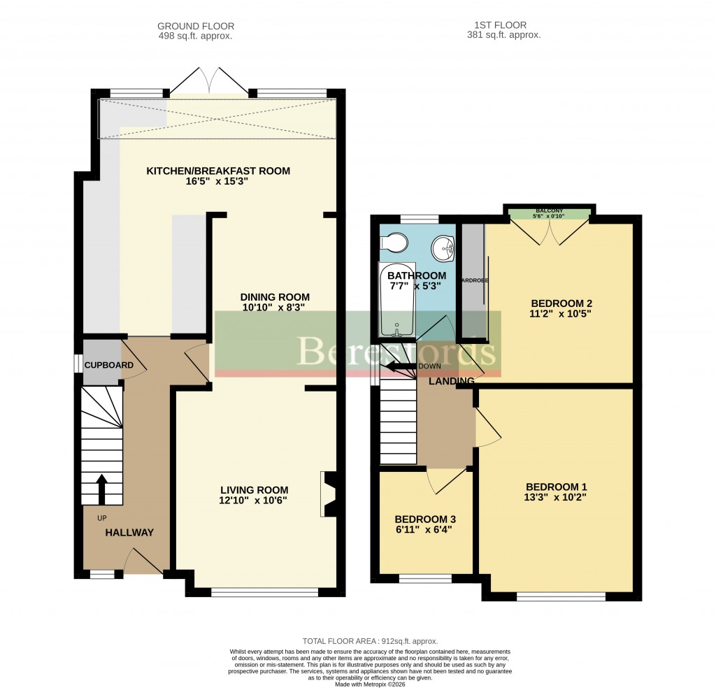 Floorplans For Warley, Brentwood, Essex