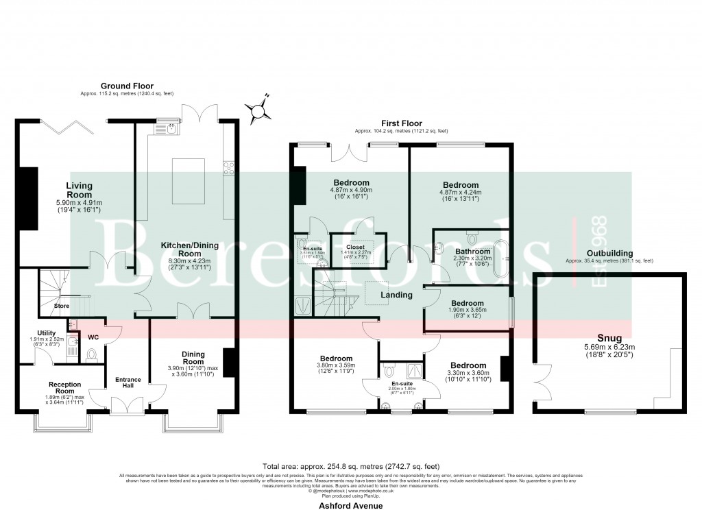 Floorplans For Brentwood, Essex