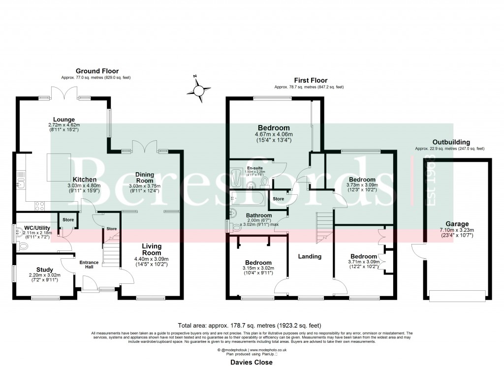 Floorplans For Kelvedon Hatch, Brentwood, Essex