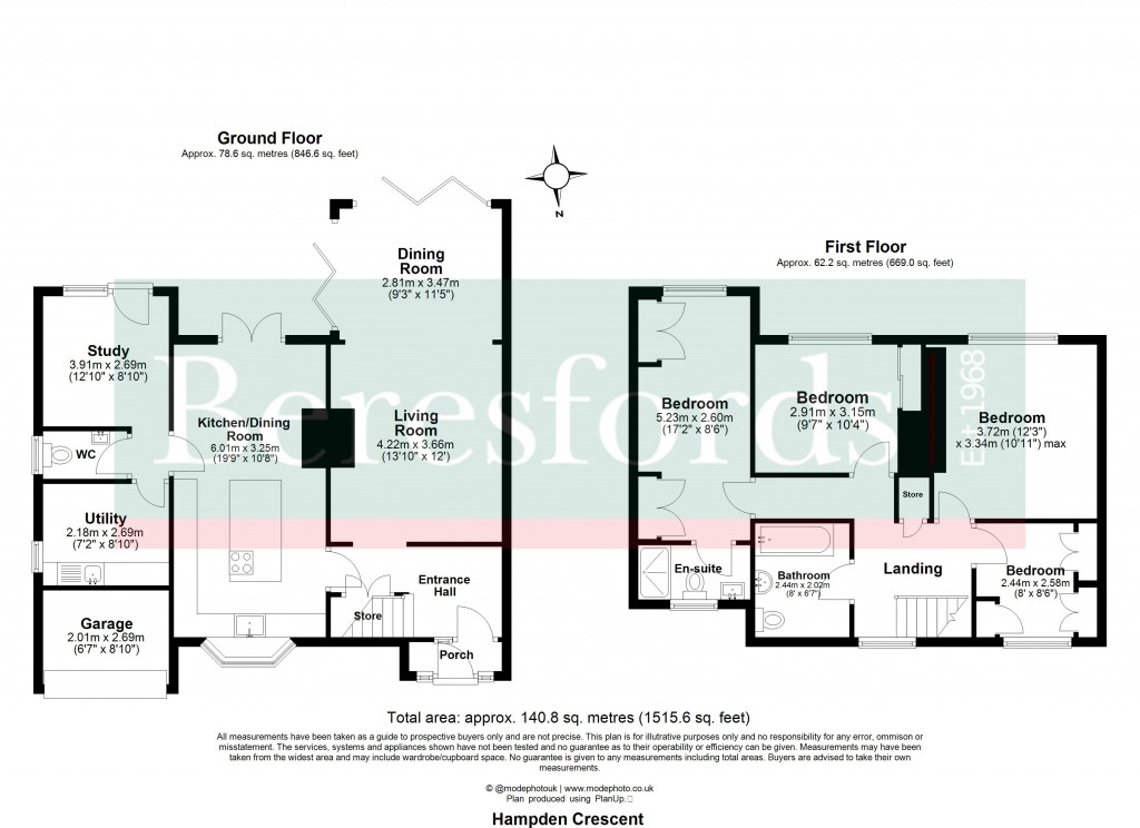 Floorplans For Warley, Brentwood, Essex