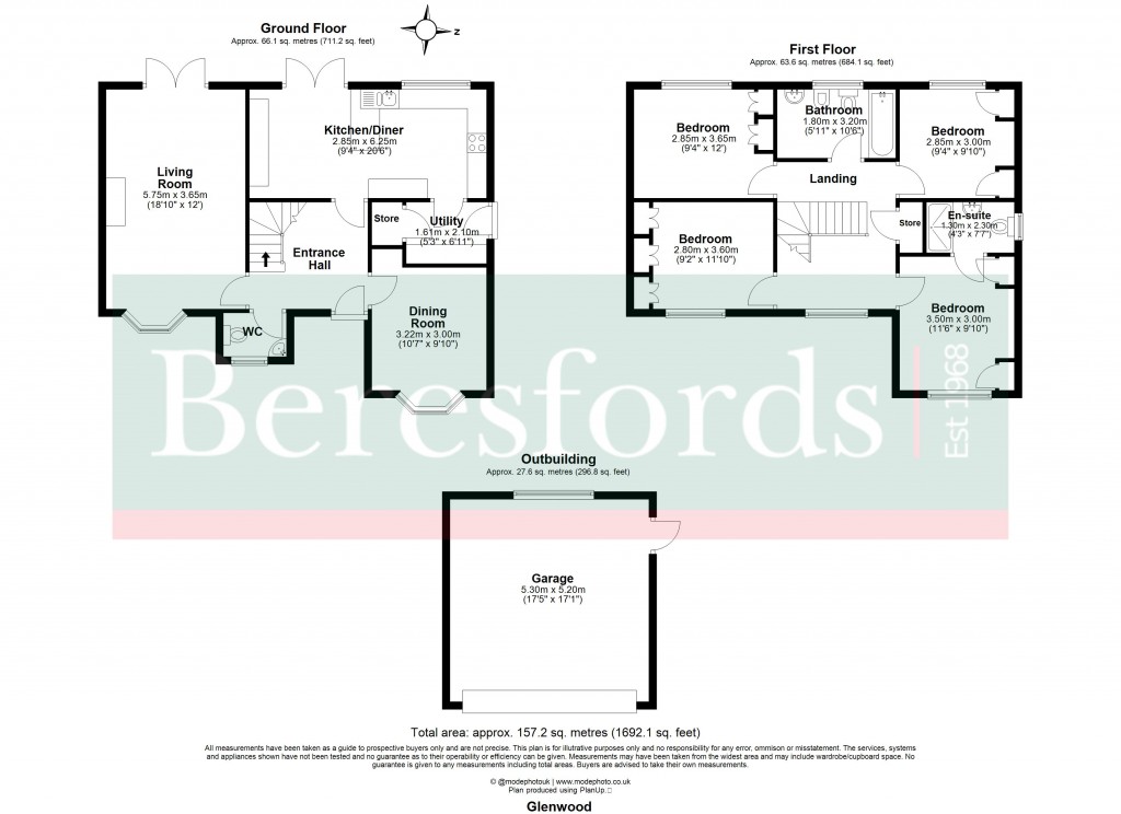 Floorplans For Little Warley, Brentwood, Essex