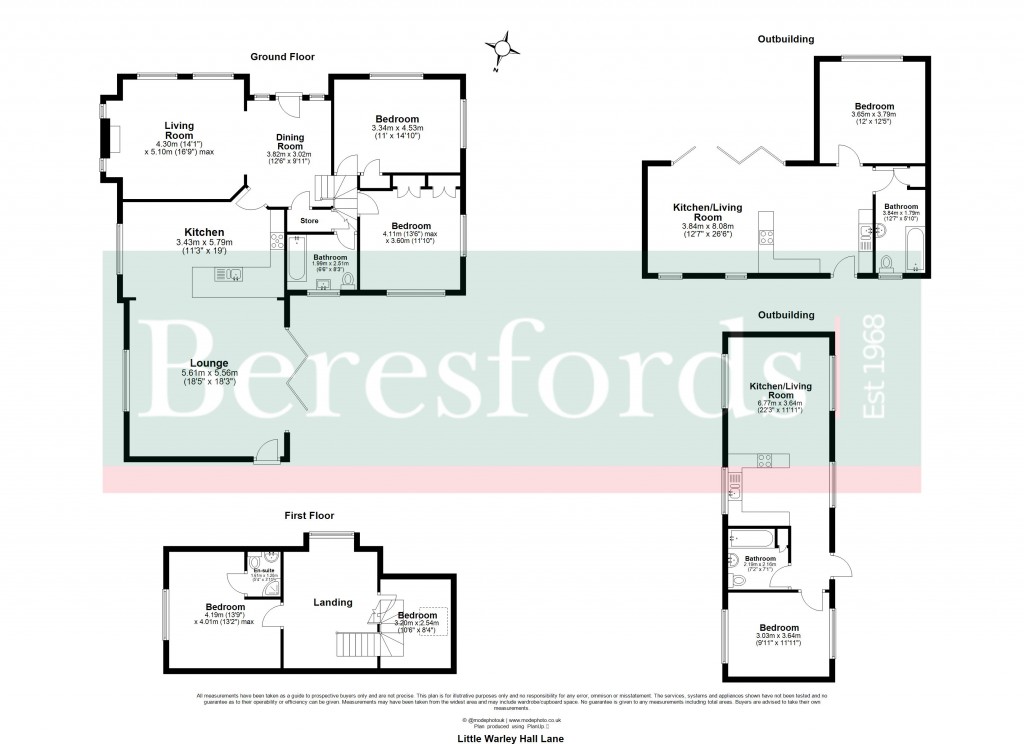 Floorplans For Little Warley, Brentwood, Essex