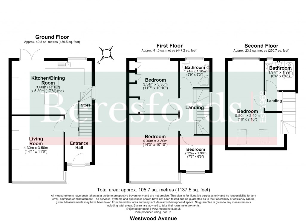 Floorplans For Brentwood, Essex