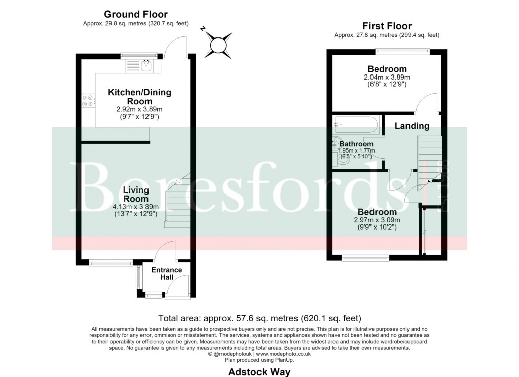 Floorplans For Badgers Dene, Grays, Essex