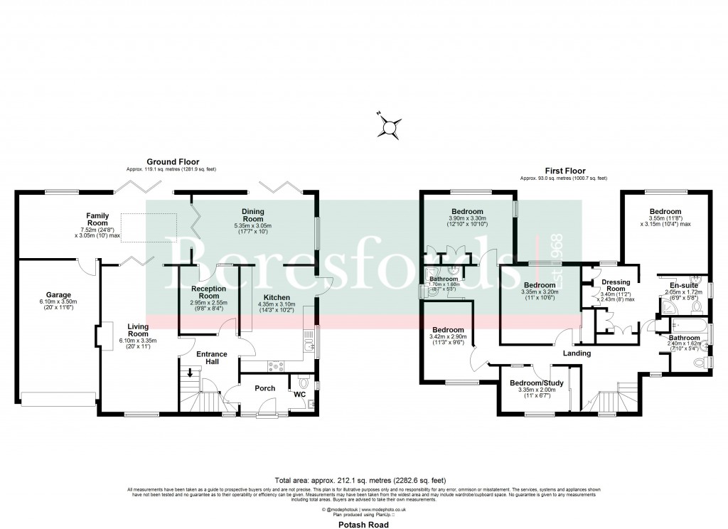 Floorplans For Billericay, Essex