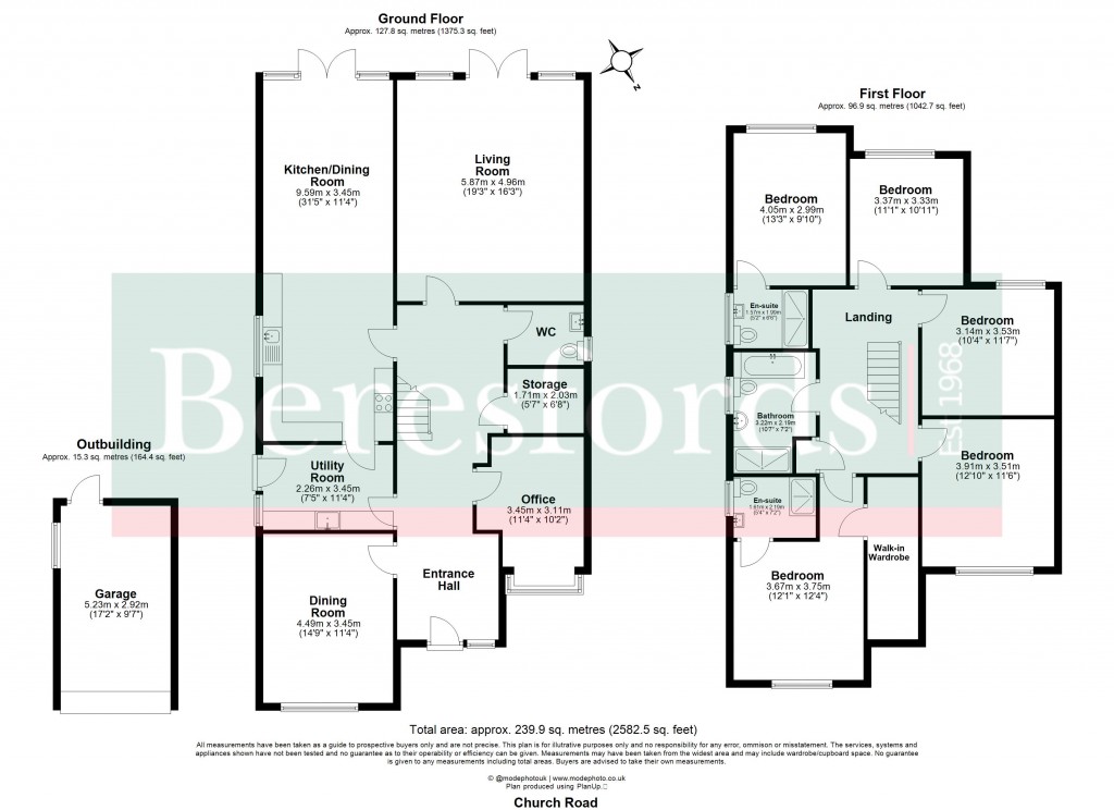 Floorplans For Ramsden Heath, Billericay, Essex