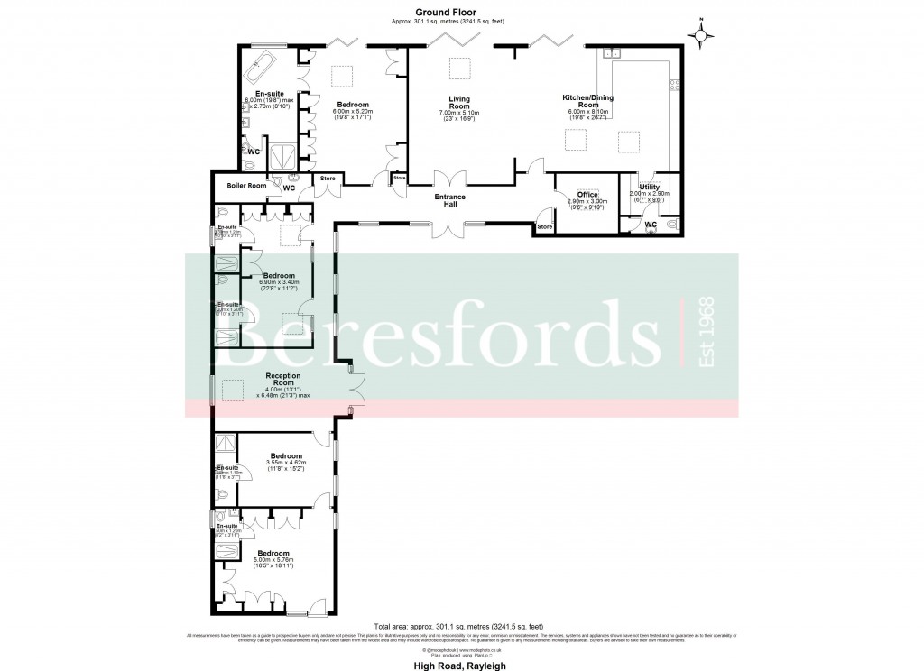 Floorplans For Rayleigh, Essex
