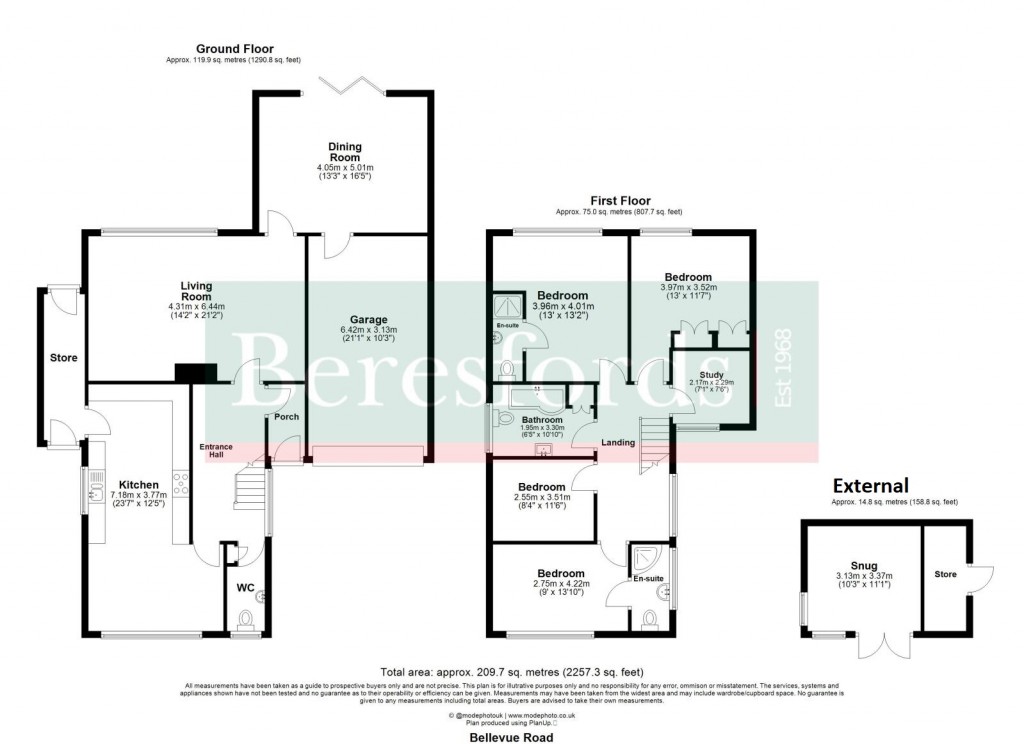 Floorplans For Billericay, Essex