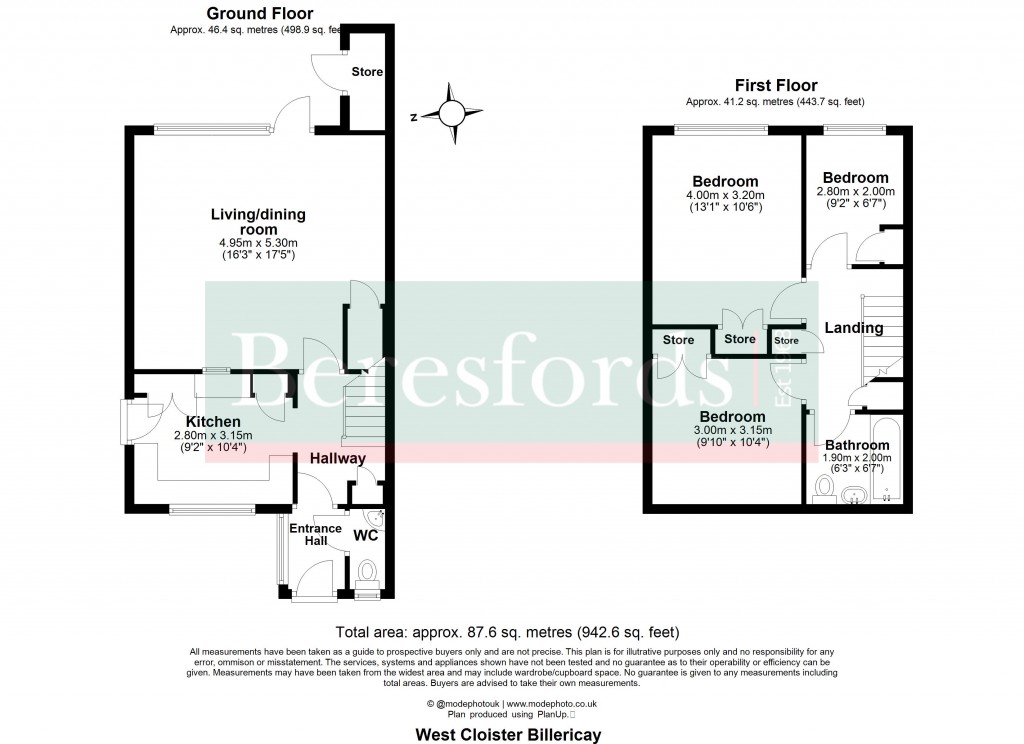 Floorplans For Billericay, Essex