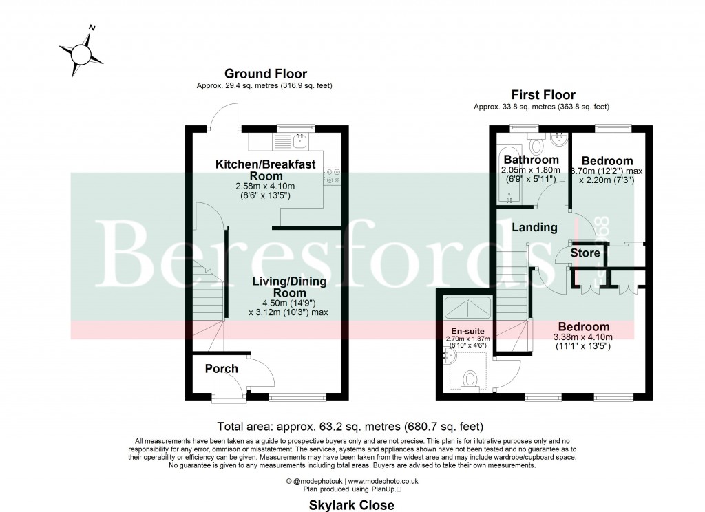 Floorplans For Billericay, Essex