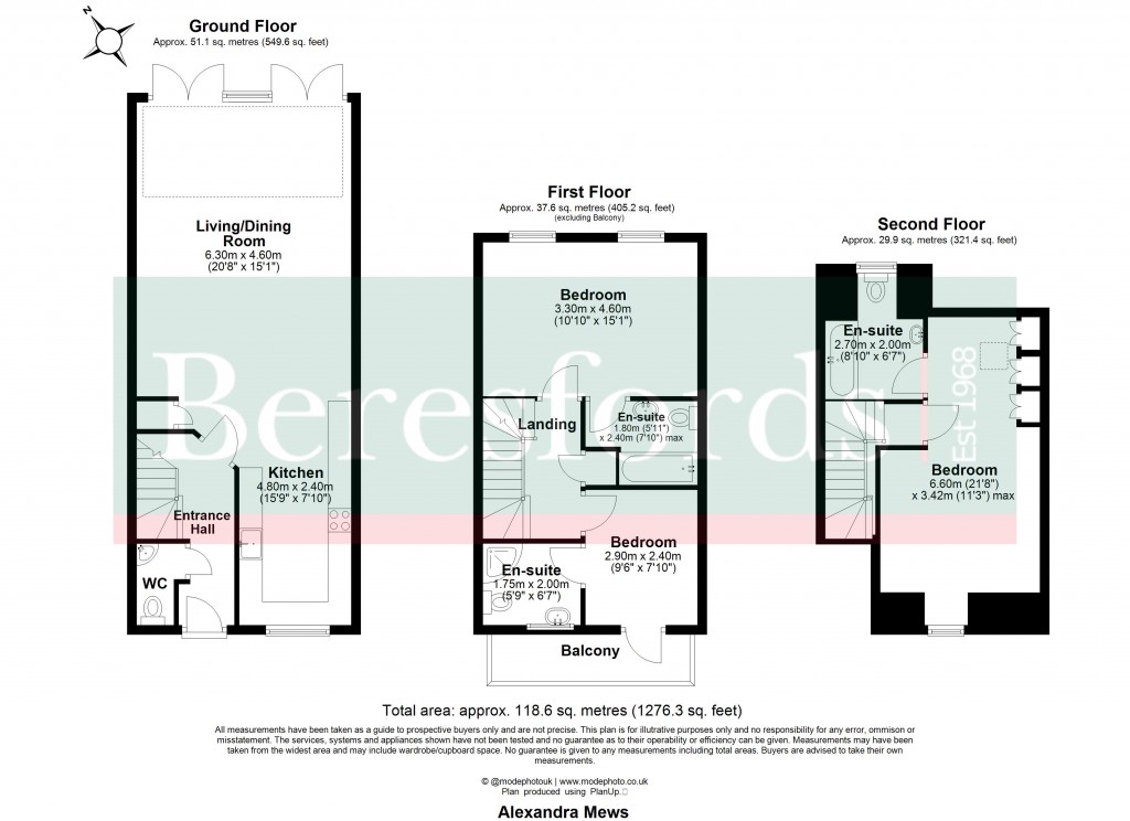 Floorplans For High Street, Billericay, Essex