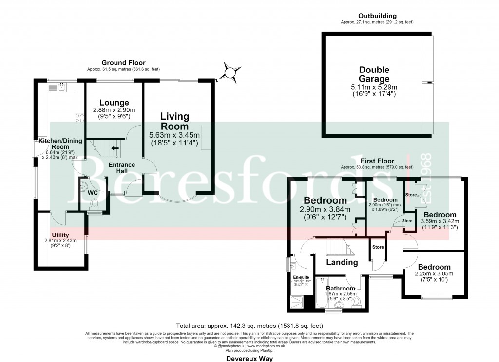Floorplans For Billericay, Essex