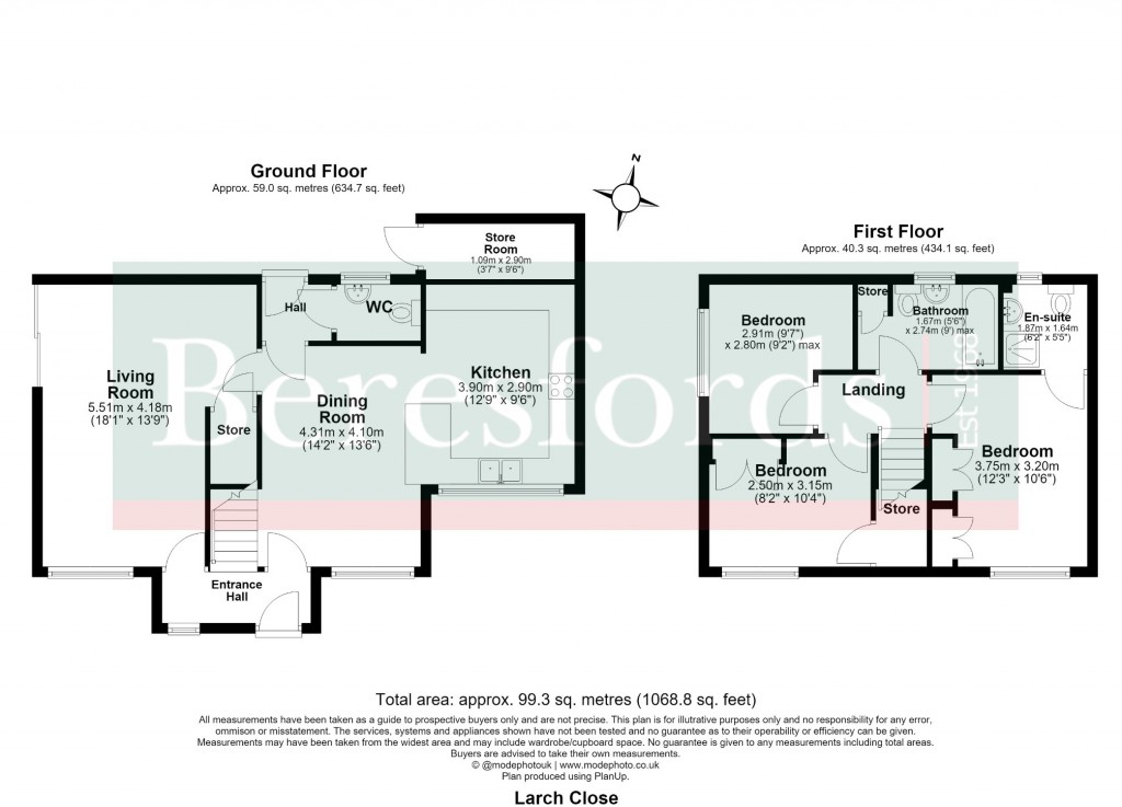 Floorplans For Steeple View, Basildon, Essex