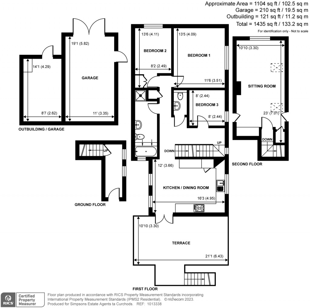 Floorplans For The Park, Great Bookham, Surrey