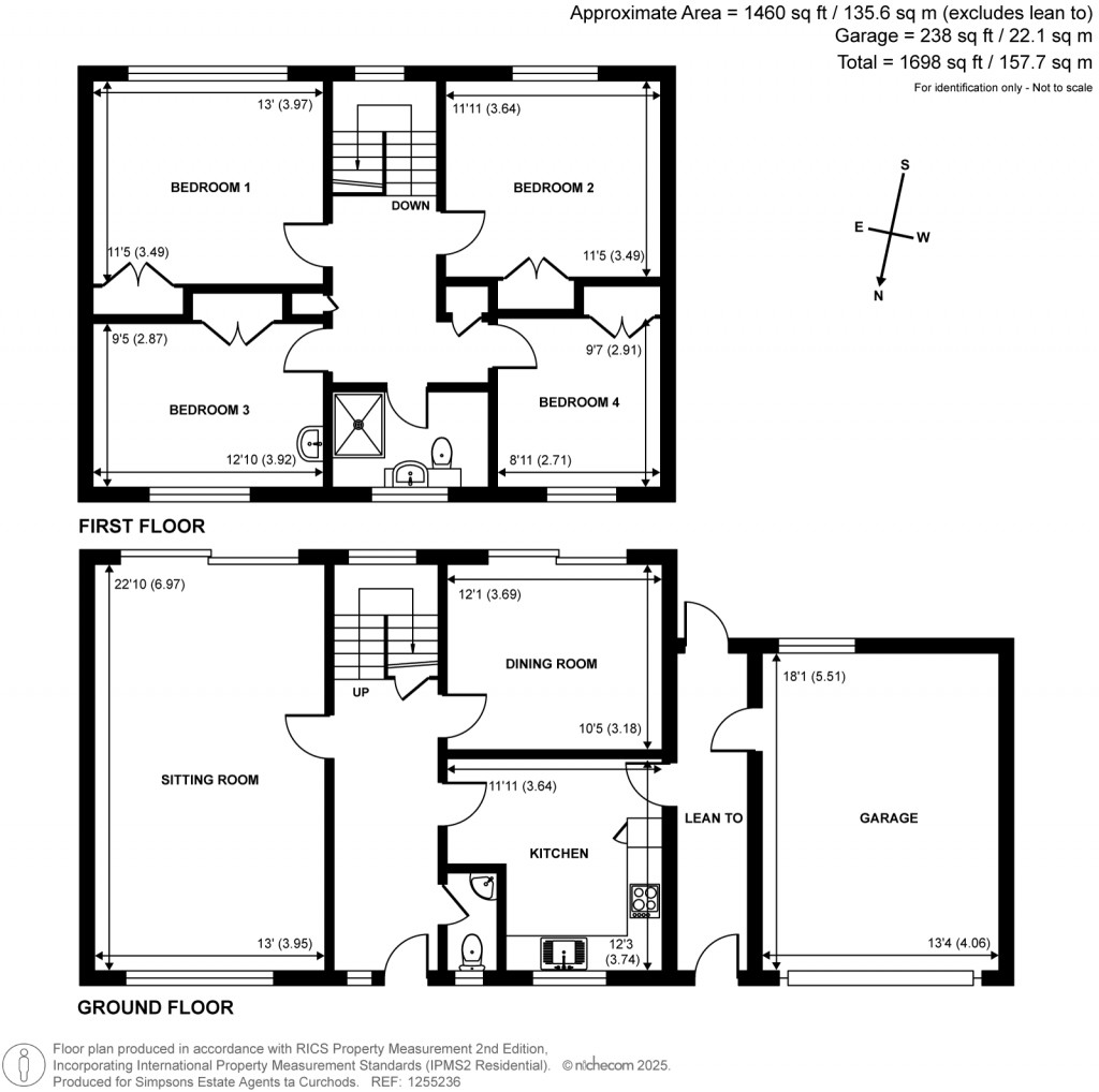 Floorplans For Solecote, Great Bookham, Surrey