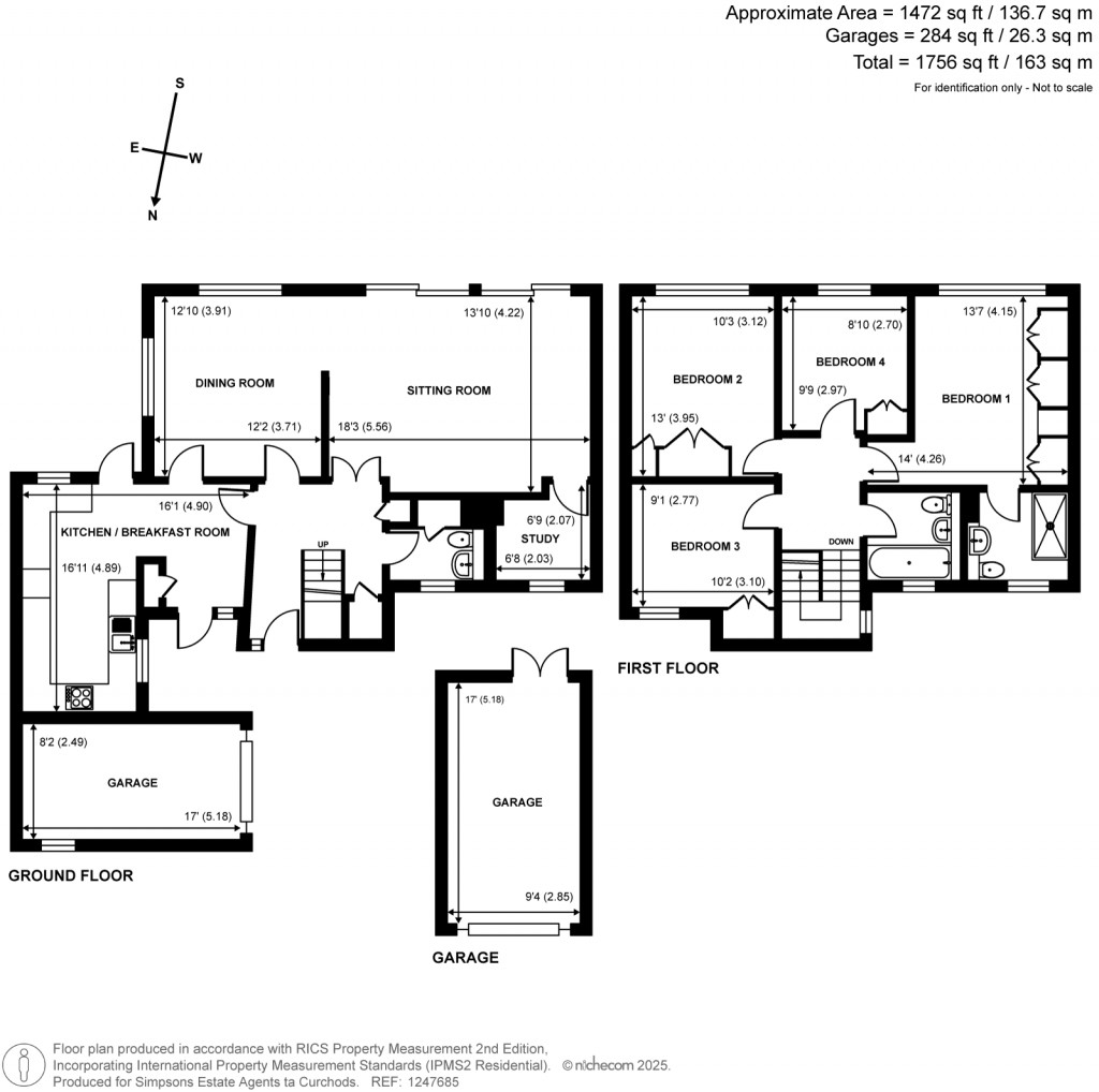 Floorplans For The Copse, Fetcham, Surrey