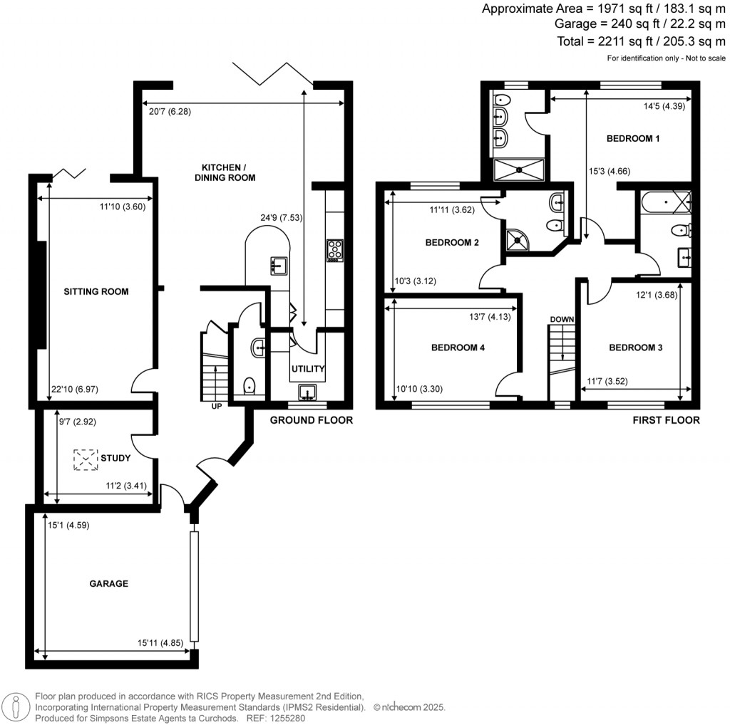 Floorplans For Church Road, Great Bookham, Surrey