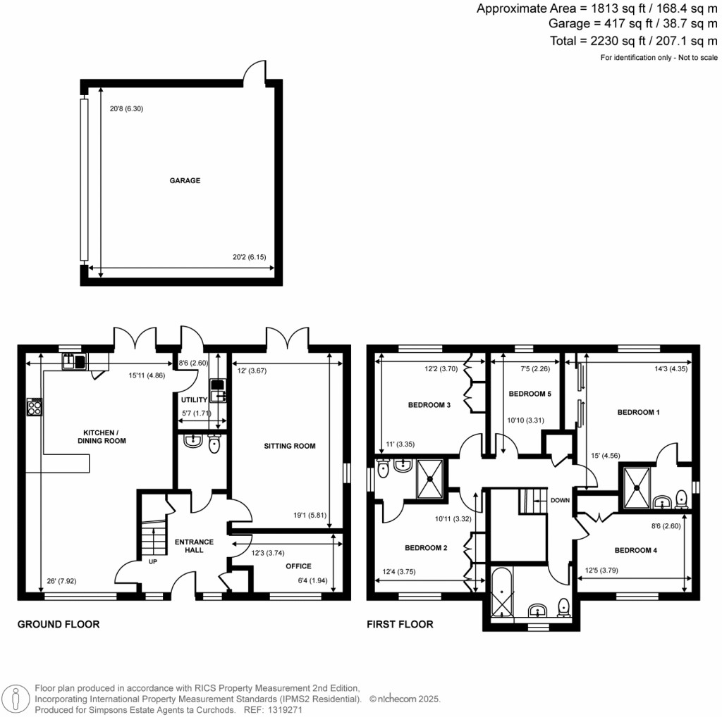 Floorplans For River Walk, Fetcham, Surrey