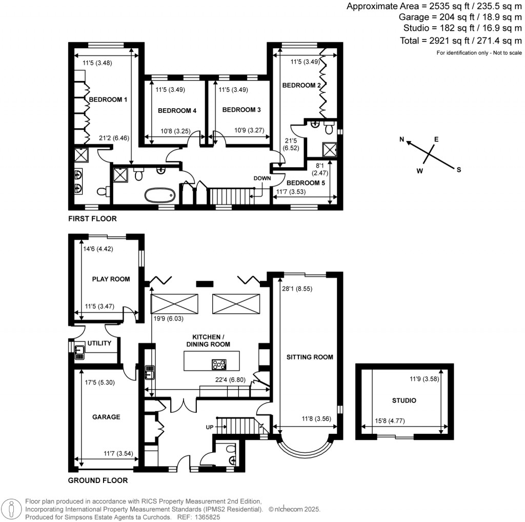 Floorplans For Fiona Close, Great Bookham, Surrey