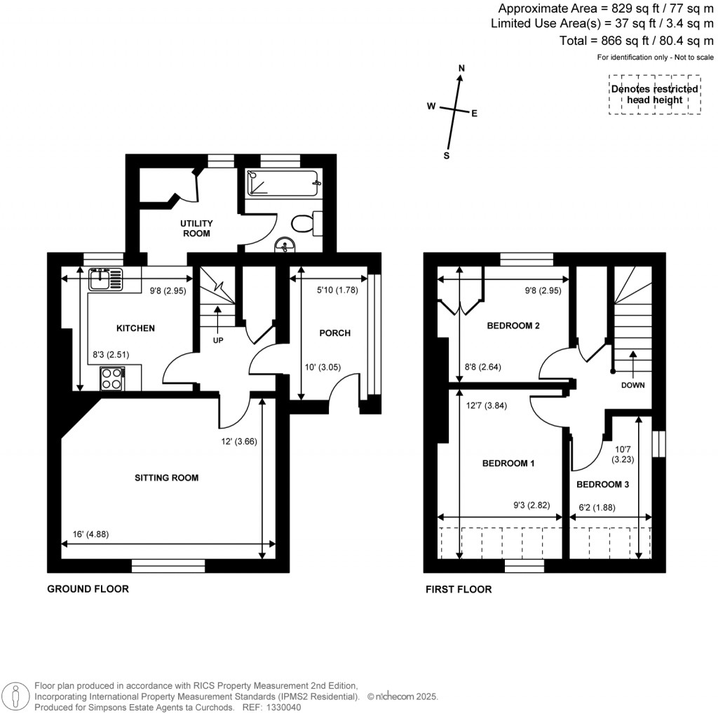 Floorplans For Cowslip Lane, Mickleham, Surrey