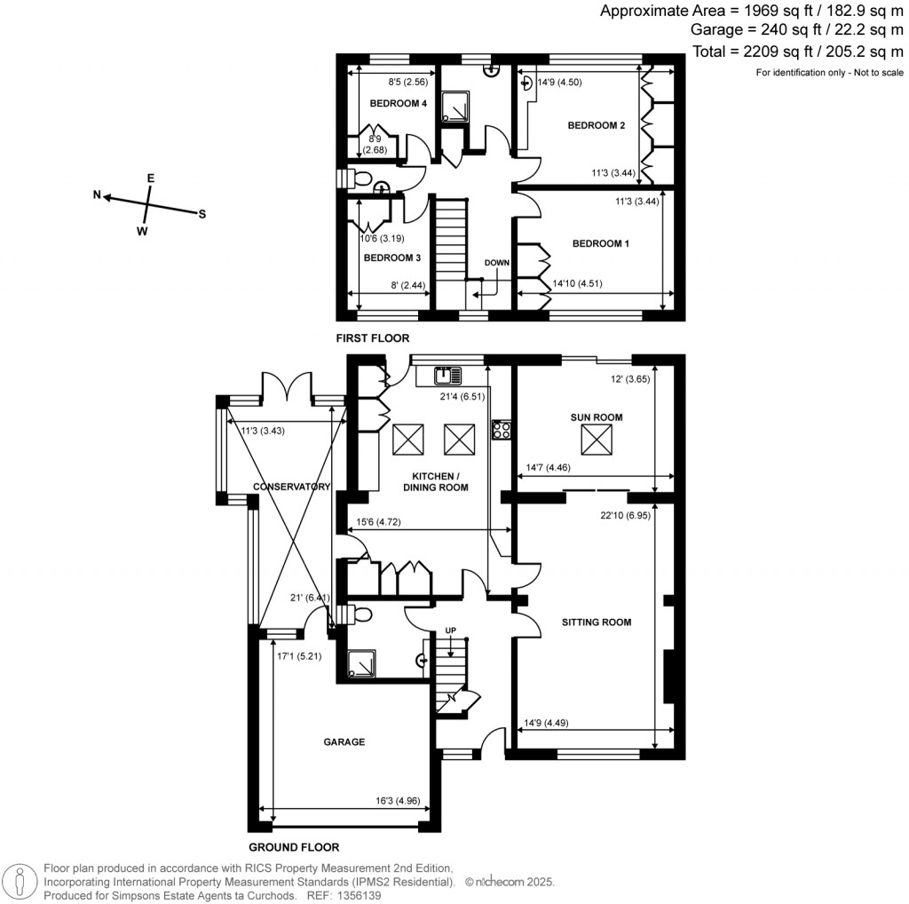 Floorplans For Richmond Way, Fetcham, Surrey