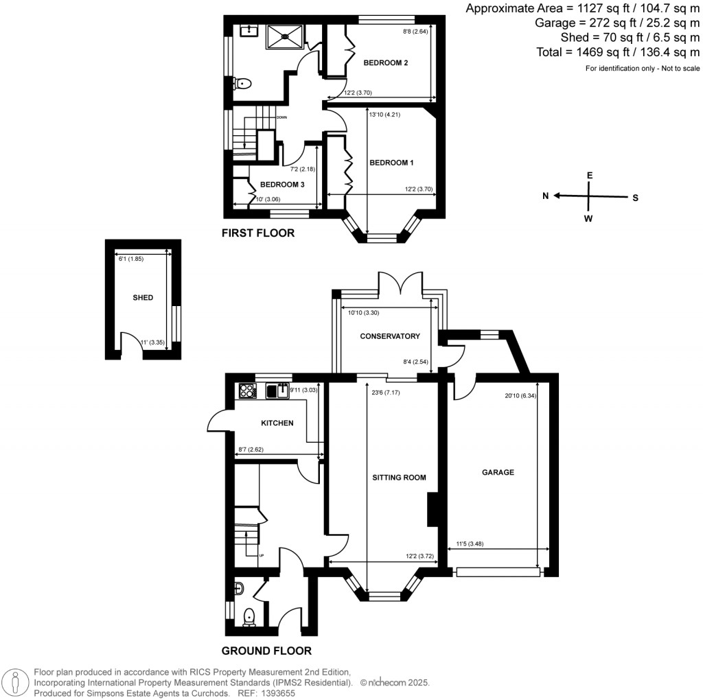 Floorplans For Warenne Road, Fetcham, Surrey