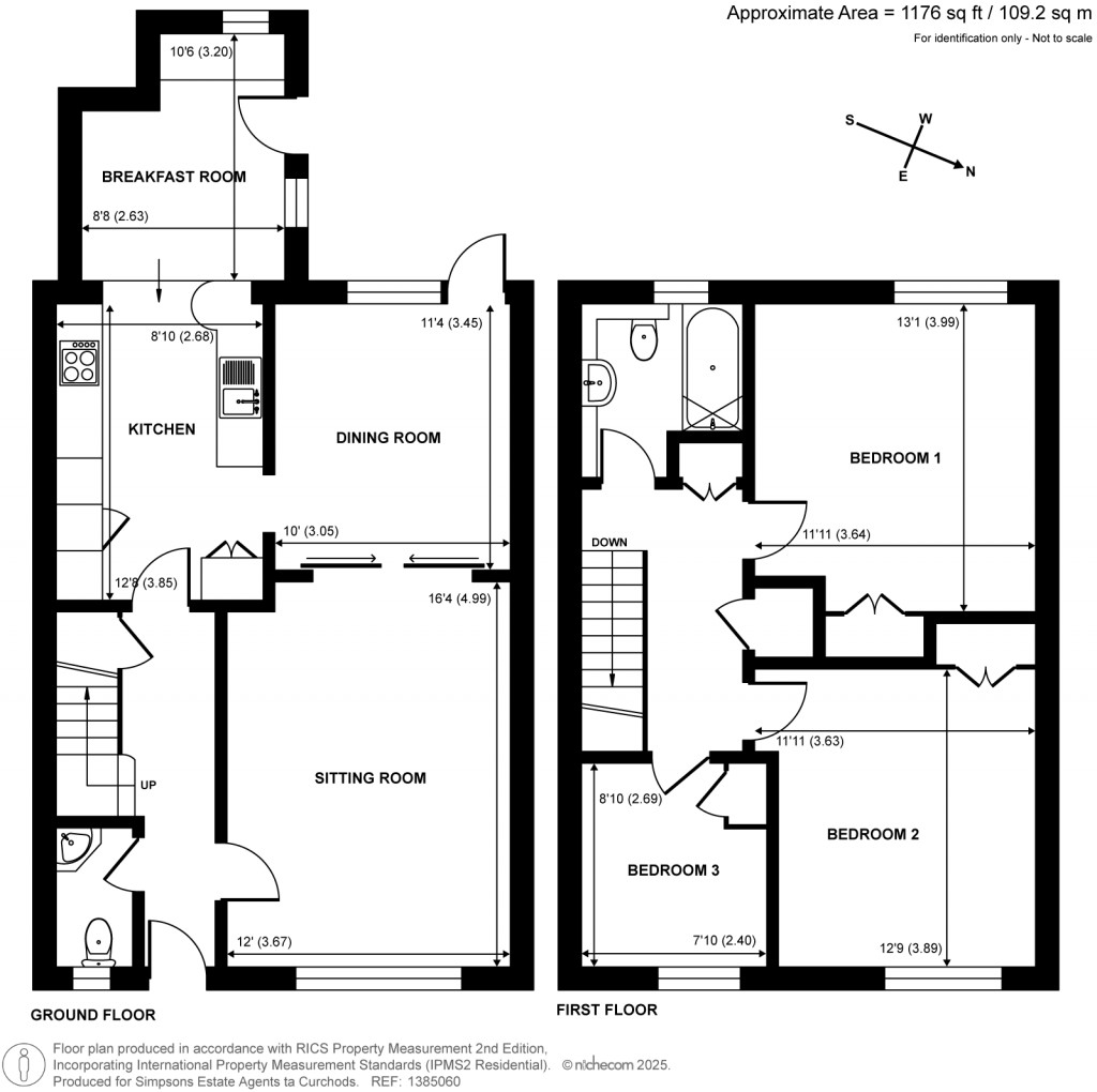 Floorplans For The Paddocks, Great Bookham, Surrey