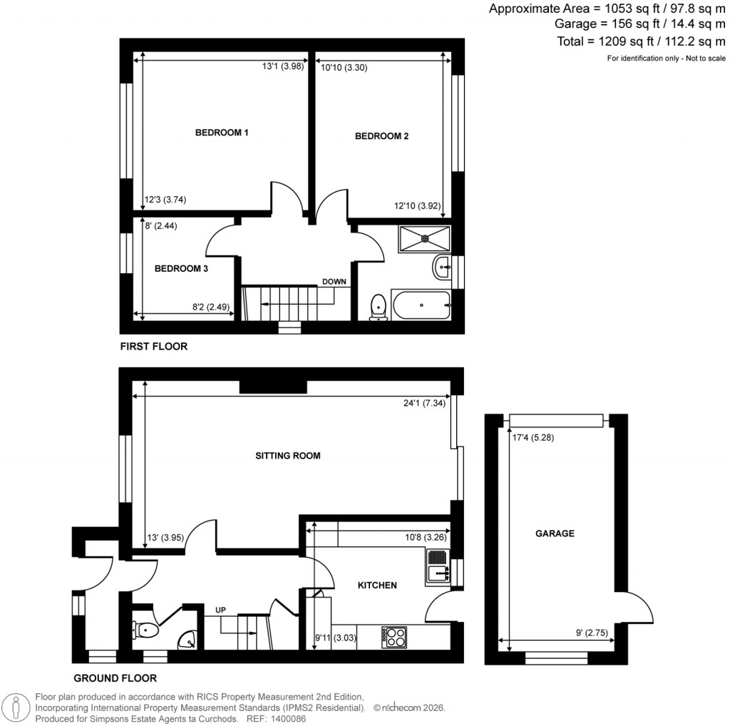 Floorplans For Strathcona Avenue, Bookham, Surrey