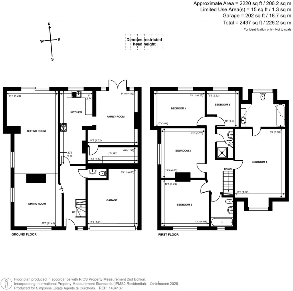 Floorplans For Leatherhead Road, Great Bookham, Surrey