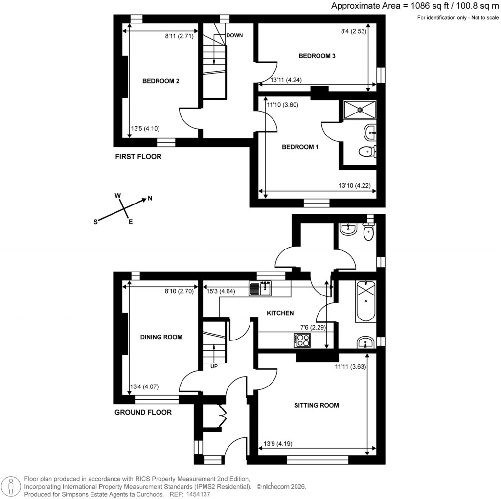 Floorplans For Woodmansterne Lane, Wallington