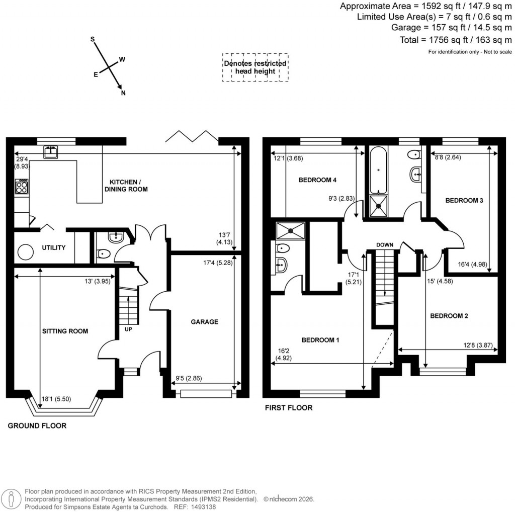 Floorplans For Smith Grove, Bookham, Surrey