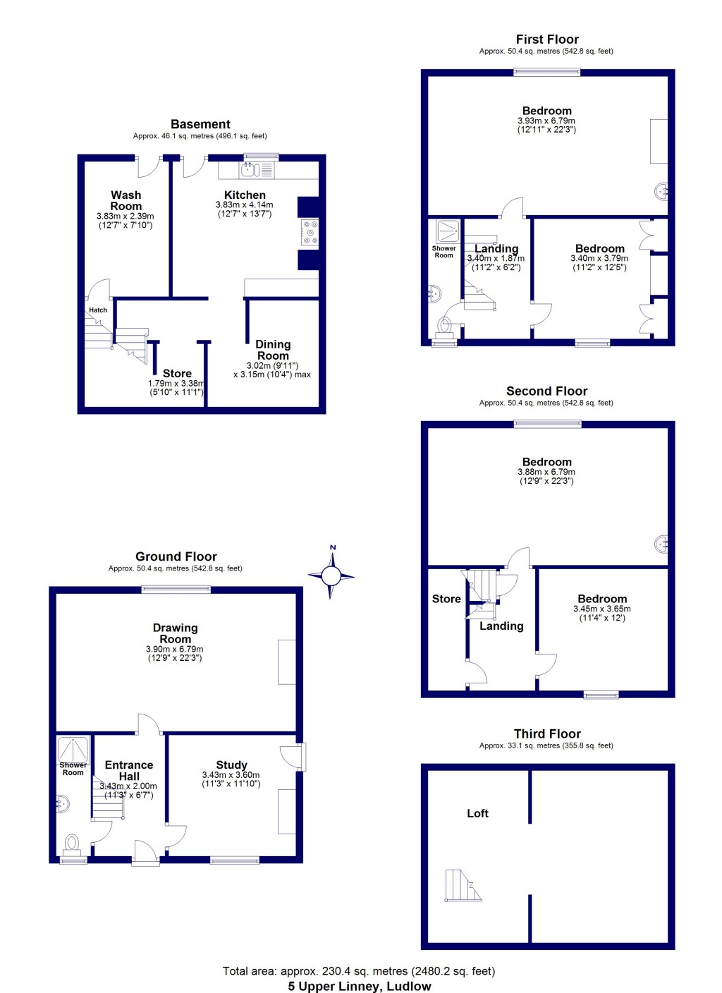 Floorplans For Ludlow, Shropshire