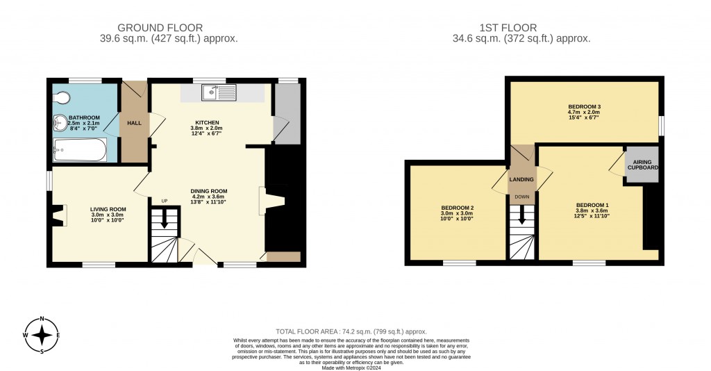 Floorplans For Upper Walton, Craven Arms, Shropshire