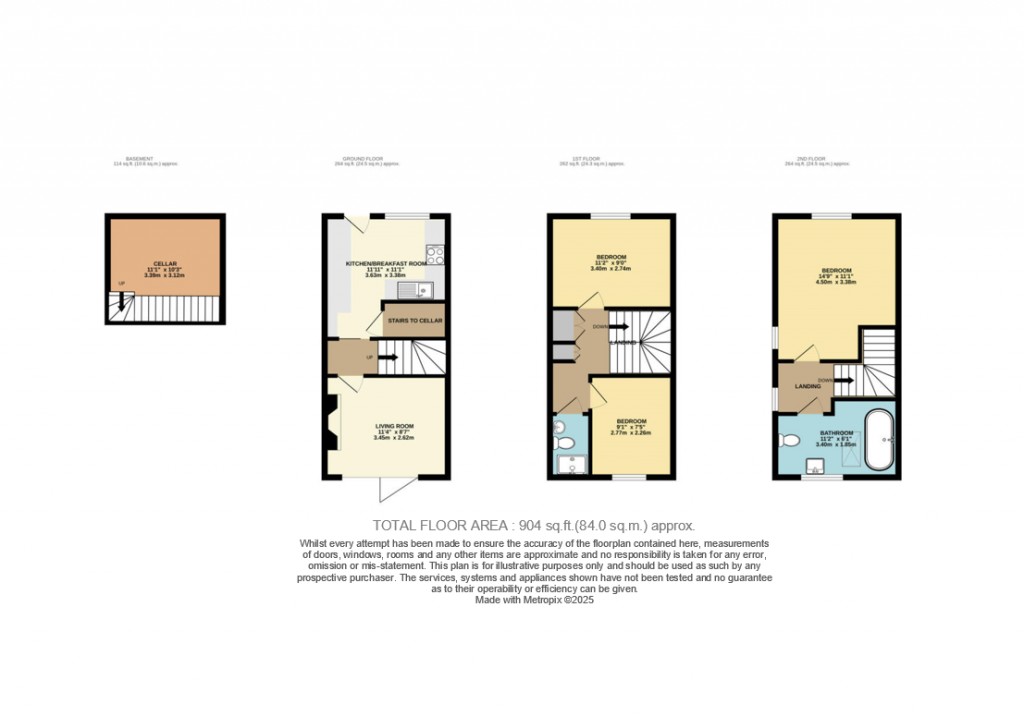 Floorplans For Mill Street, Ludlow, Shropshire