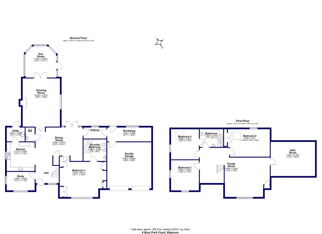 Floorplans For Bury Court Park, Wigmore, Leominster