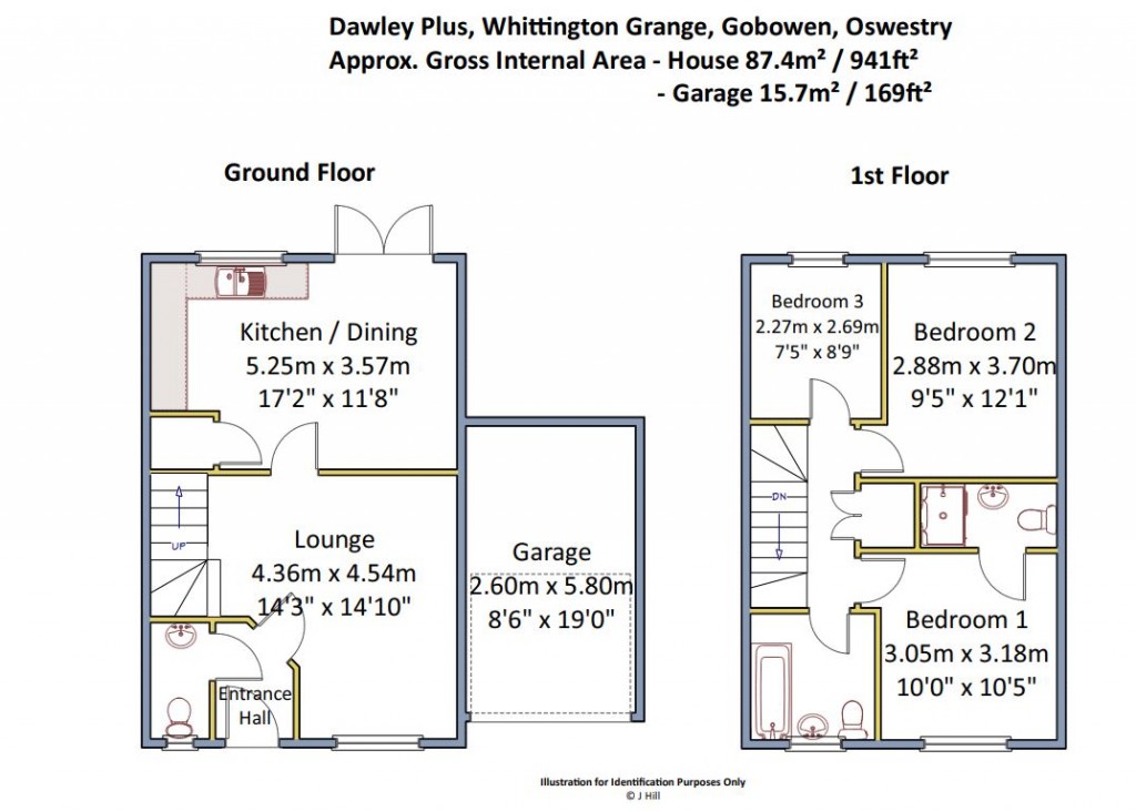 Floorplans For Whittington Road, Gobowen, Oswestry