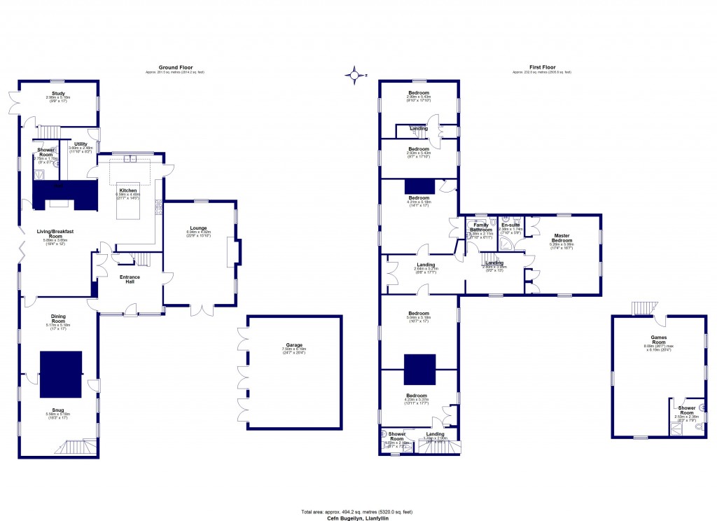 Floorplans For Llanfyllin, Powys