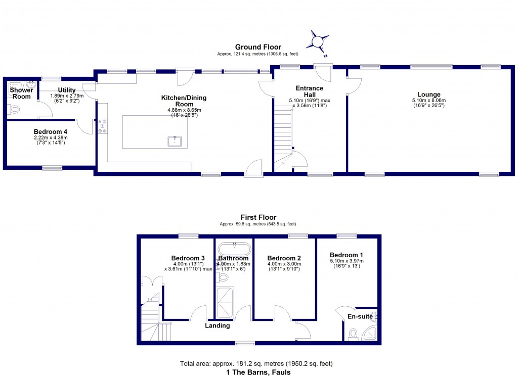Floorplans For Fauls, Whitchurch