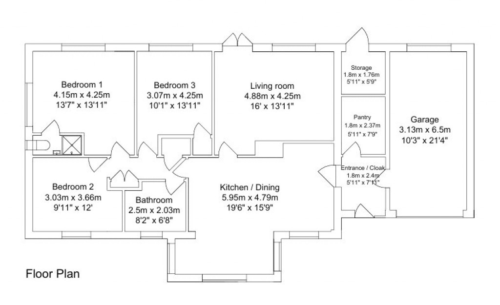 Floorplans For Vron Gate, Westbury, Shrewsbury