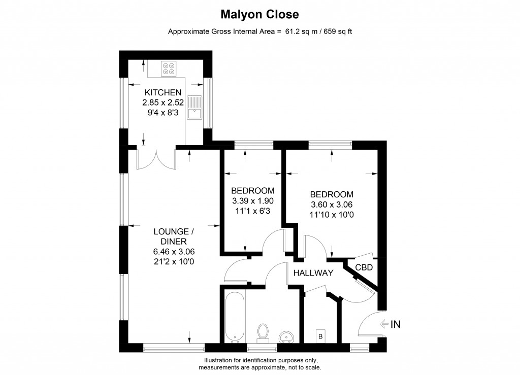 Floorplans For Malyon Close, Braintree, Essex
