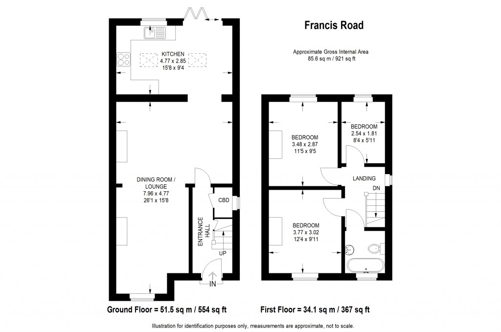 Floorplans For Francis Road, Braintree, Essex