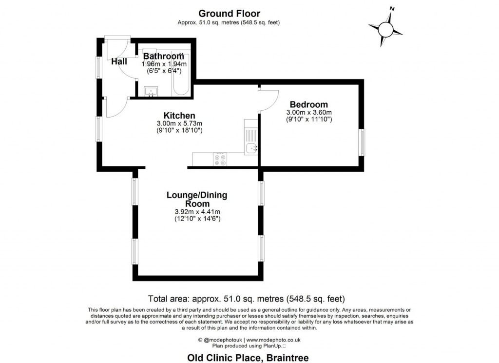 Floorplans For Old Clinic Place, Braintree, Essex
