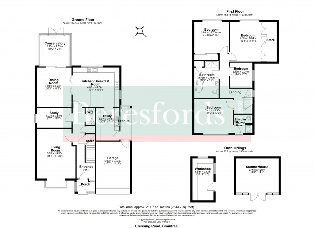 Floorplans For Braintree, Essex