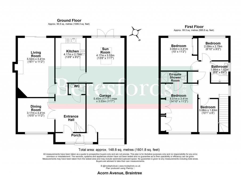 Floorplans For Braintree, Essex